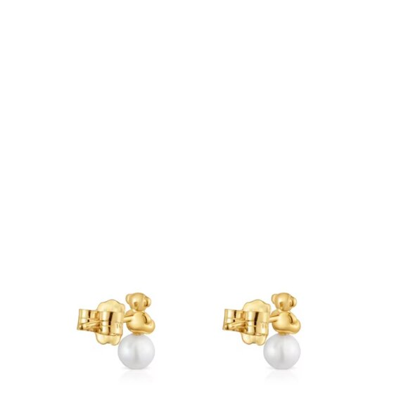 Tous Bold Bear Earrings with cultured pearl and bear charm - Picture 3 of 5